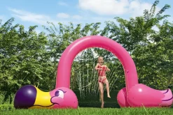 Bestway Sprinklers<H2Ogo! Jumbo Pink Flamingo Inflatable Child Stationary Sprinkler Arch