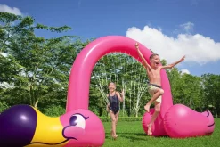 Bestway Sprinklers<H2Ogo! Jumbo Pink Flamingo Inflatable Child Stationary Sprinkler Arch