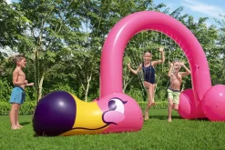 Bestway Sprinklers<H2Ogo! Jumbo Pink Flamingo Inflatable Child Stationary Sprinkler Arch