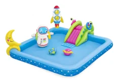 Bestway Kiddie Pools<H2Ogo! Little Astronaut Square Inflatable Kiddie Pool Play Center With Slide