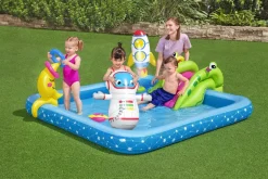 Bestway Kiddie Pools<H2Ogo! Little Astronaut Square Inflatable Kiddie Pool Play Center With Slide