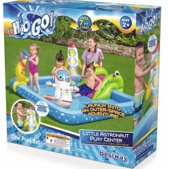 Bestway Kiddie Pools<H2Ogo! Little Astronaut Square Inflatable Kiddie Pool Play Center With Slide