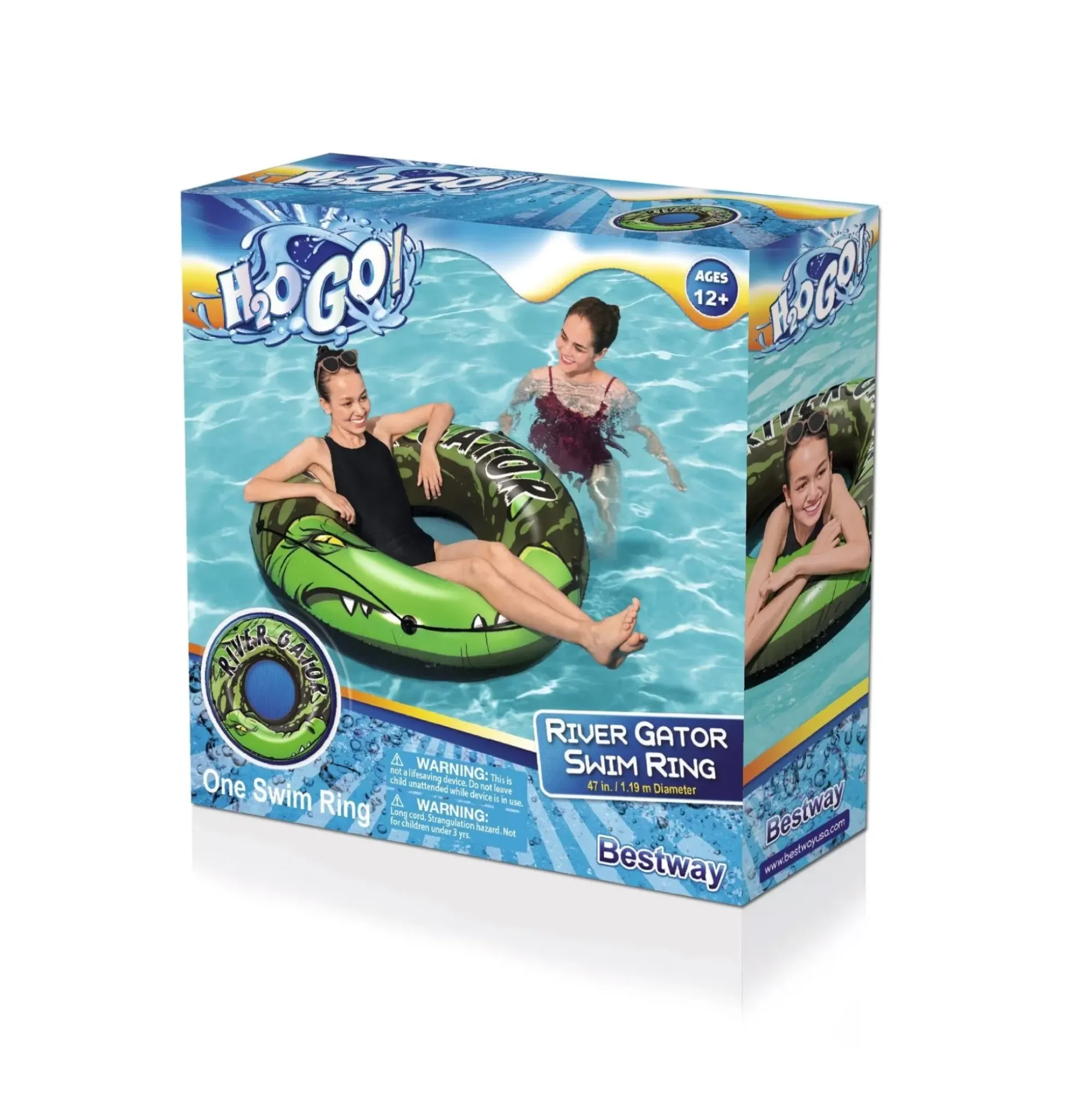 Bestway River Tubes<H2Ogo! River Gator Swim Tube 47