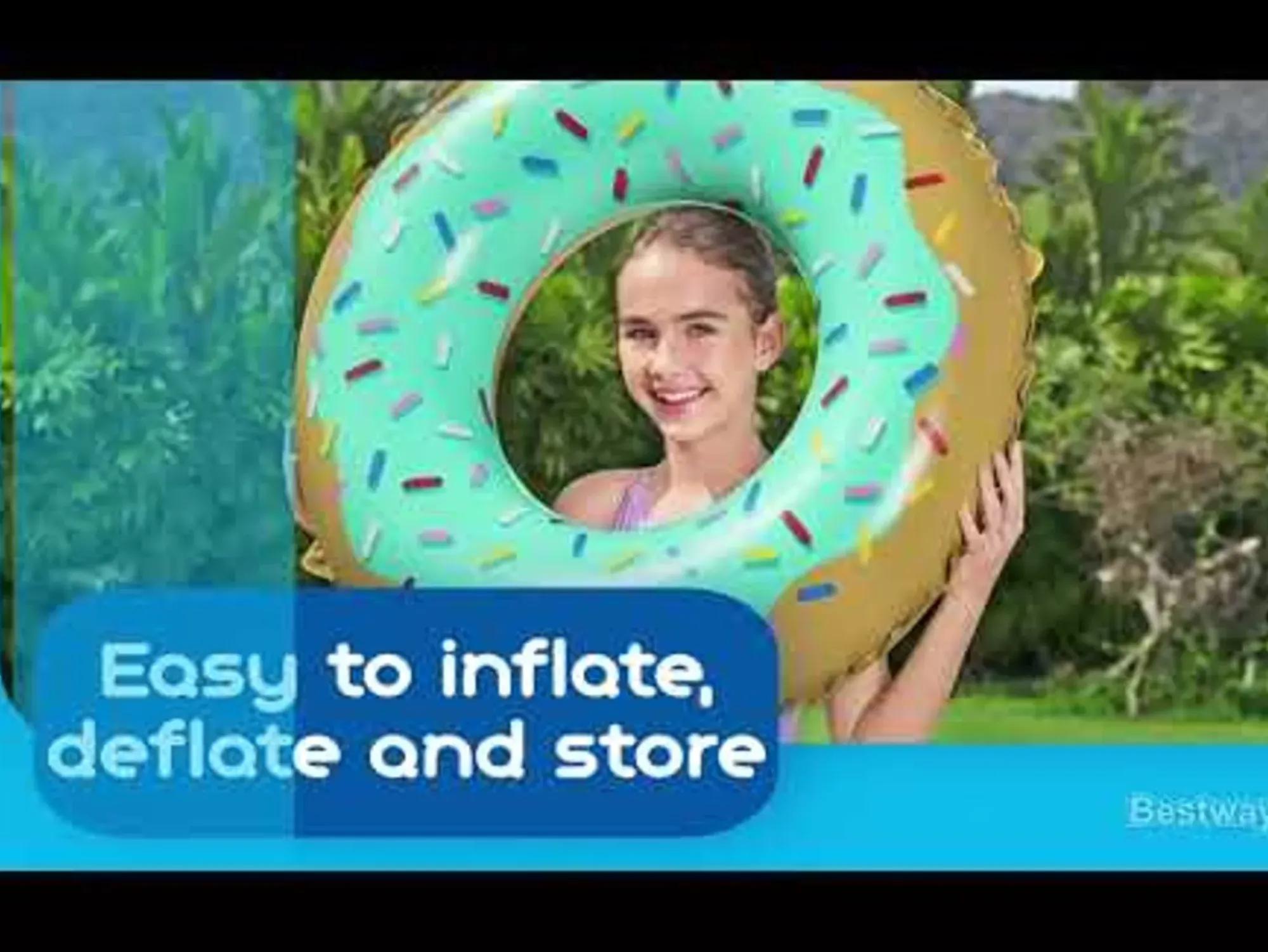 Bestway Pool Floats<H2Ogo! Sweet Donut Swim Ring Float 36