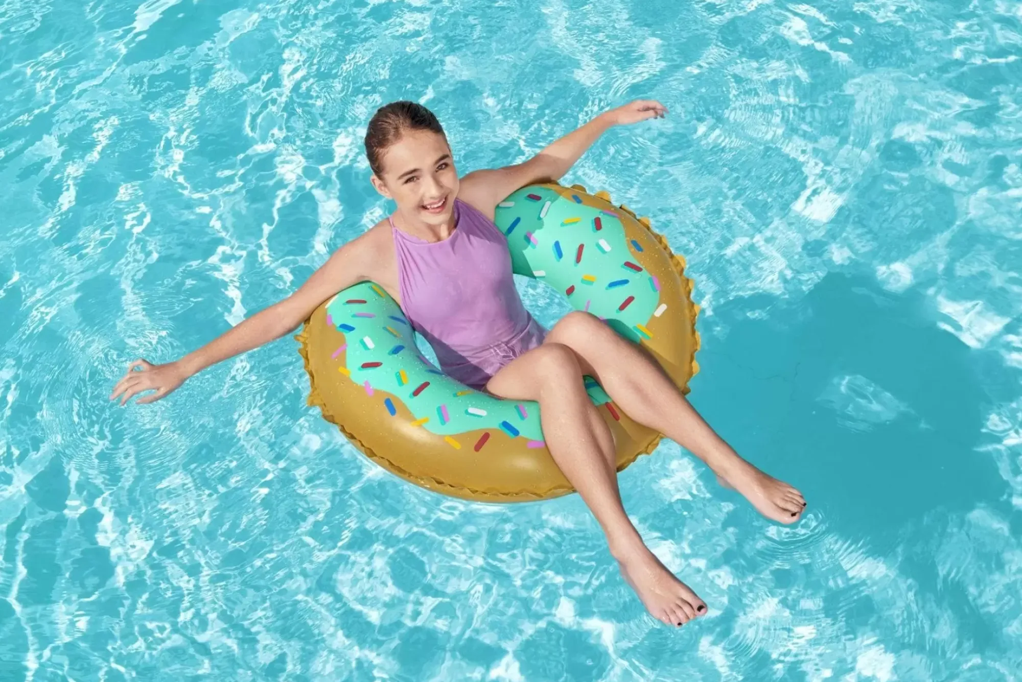 Bestway Pool Floats<H2Ogo! Sweet Donut Swim Ring Float 36
