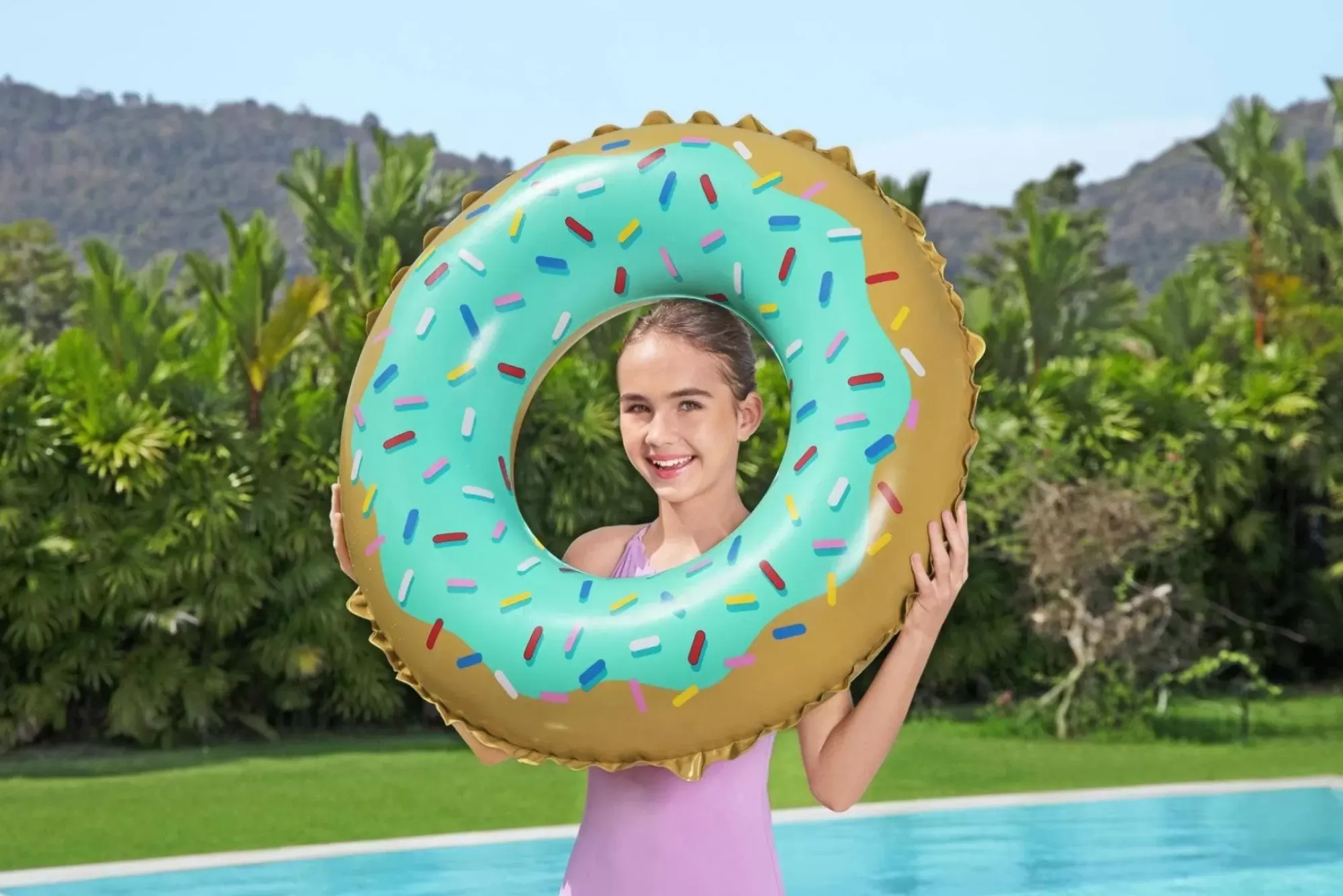 Bestway Pool Floats<H2Ogo! Sweet Donut Swim Ring Float 36