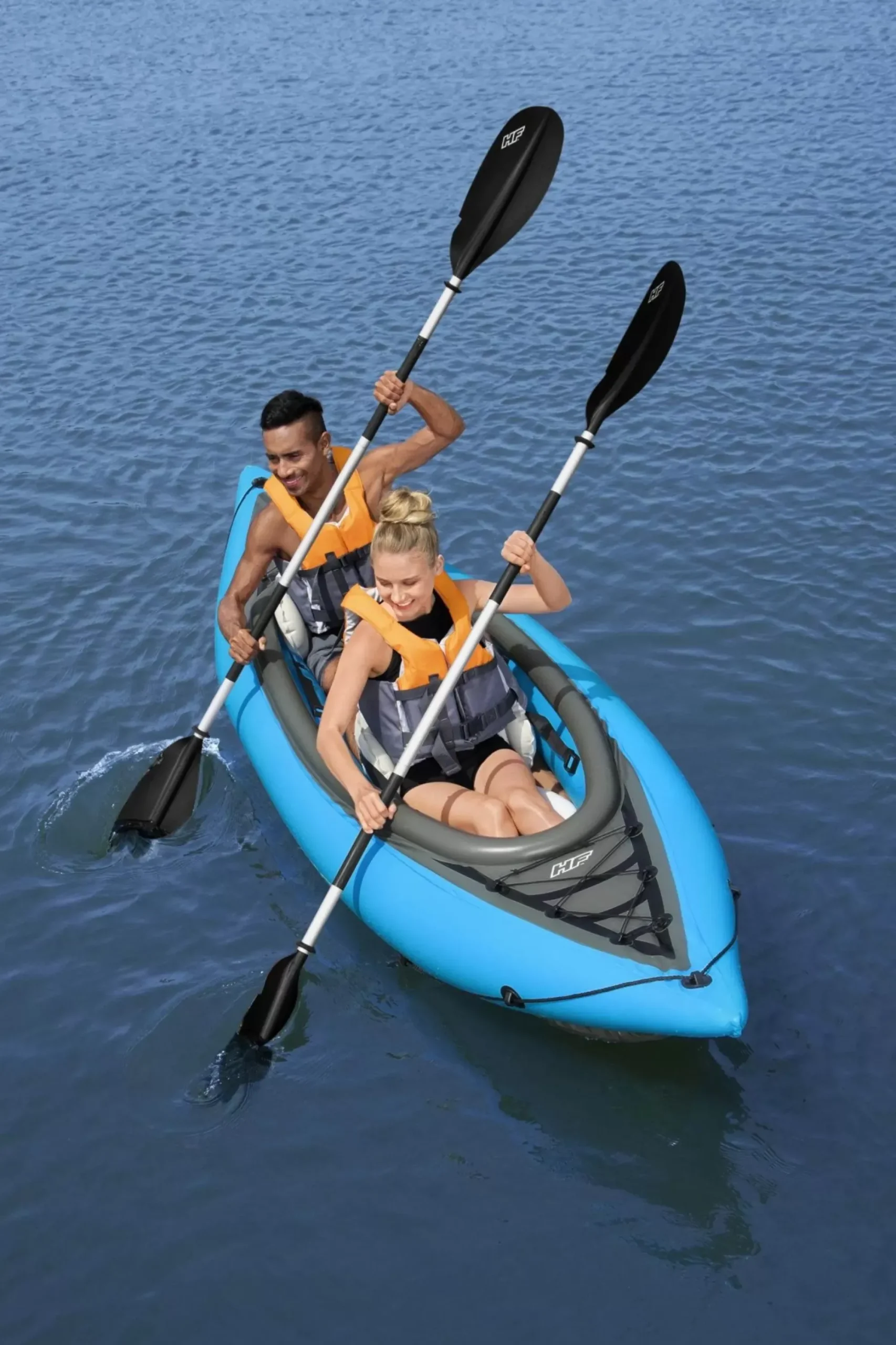 Bestway Kayaks<Hydro-Force Cove Champion Inflatable Two-Person Kayak Set 10' 10"