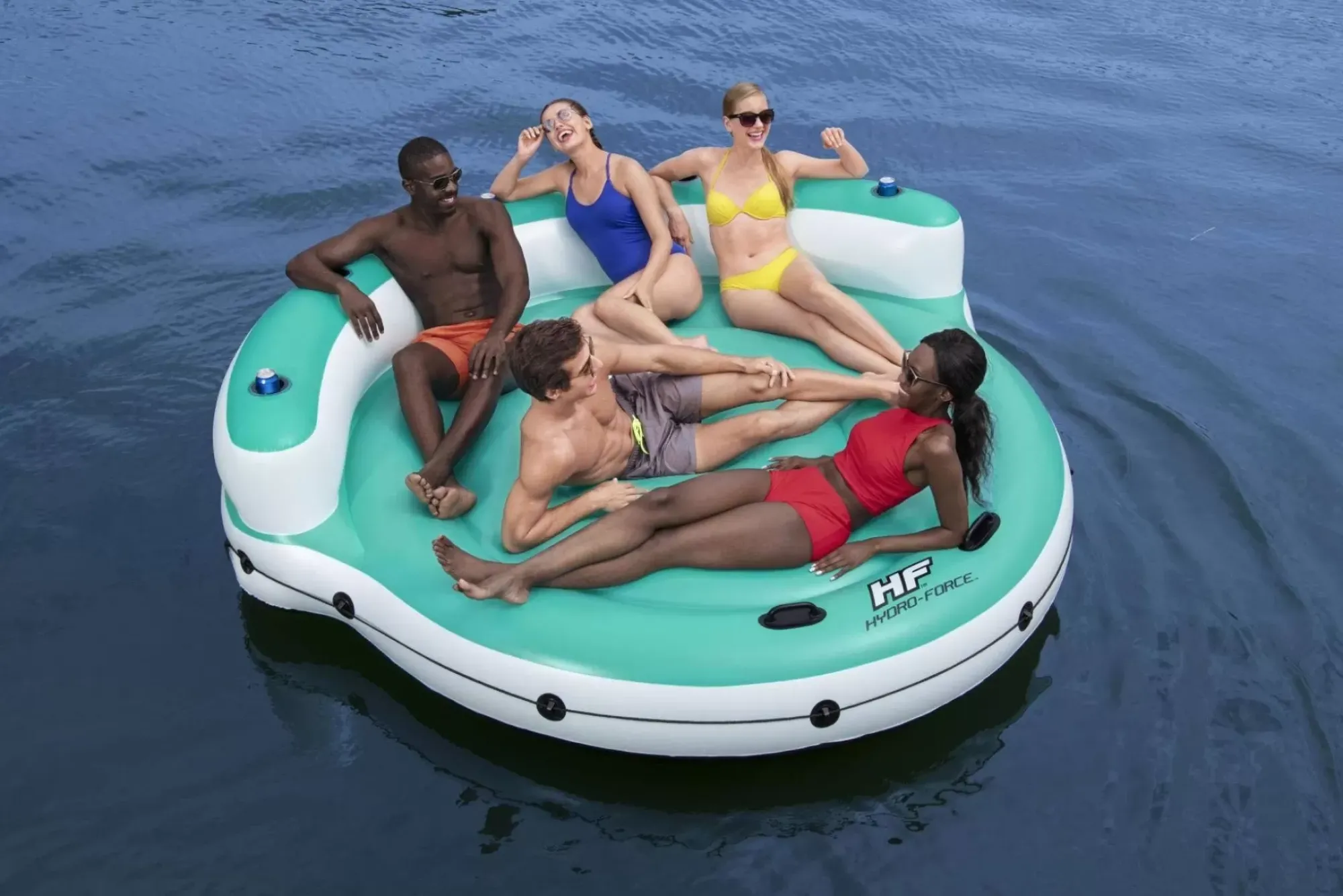 Bestway Islands<Hydro-Force Kick Back 5-Person Inflatable Party Island 9'