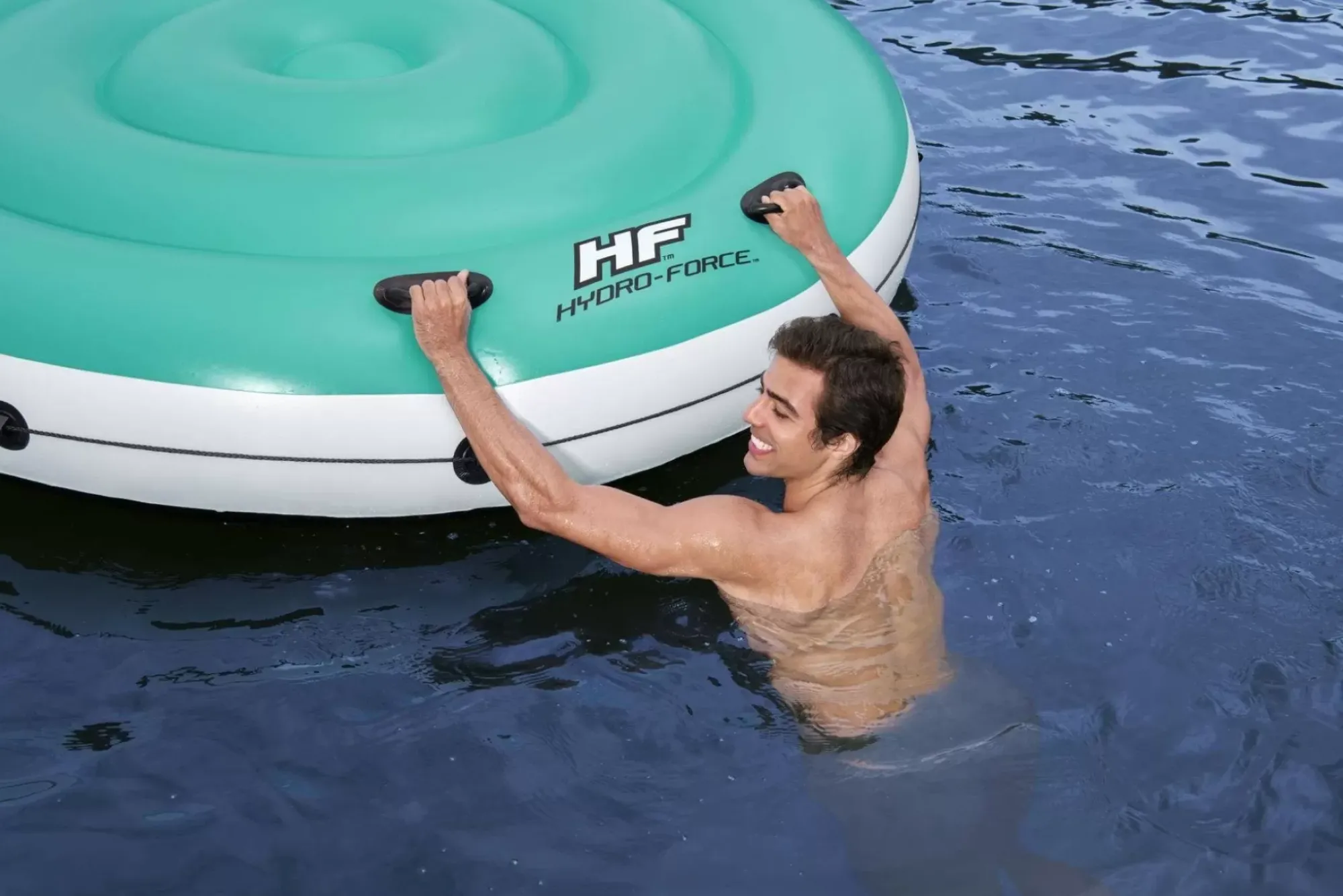 Bestway Islands<Hydro-Force Kick Back 5-Person Inflatable Party Island 9'