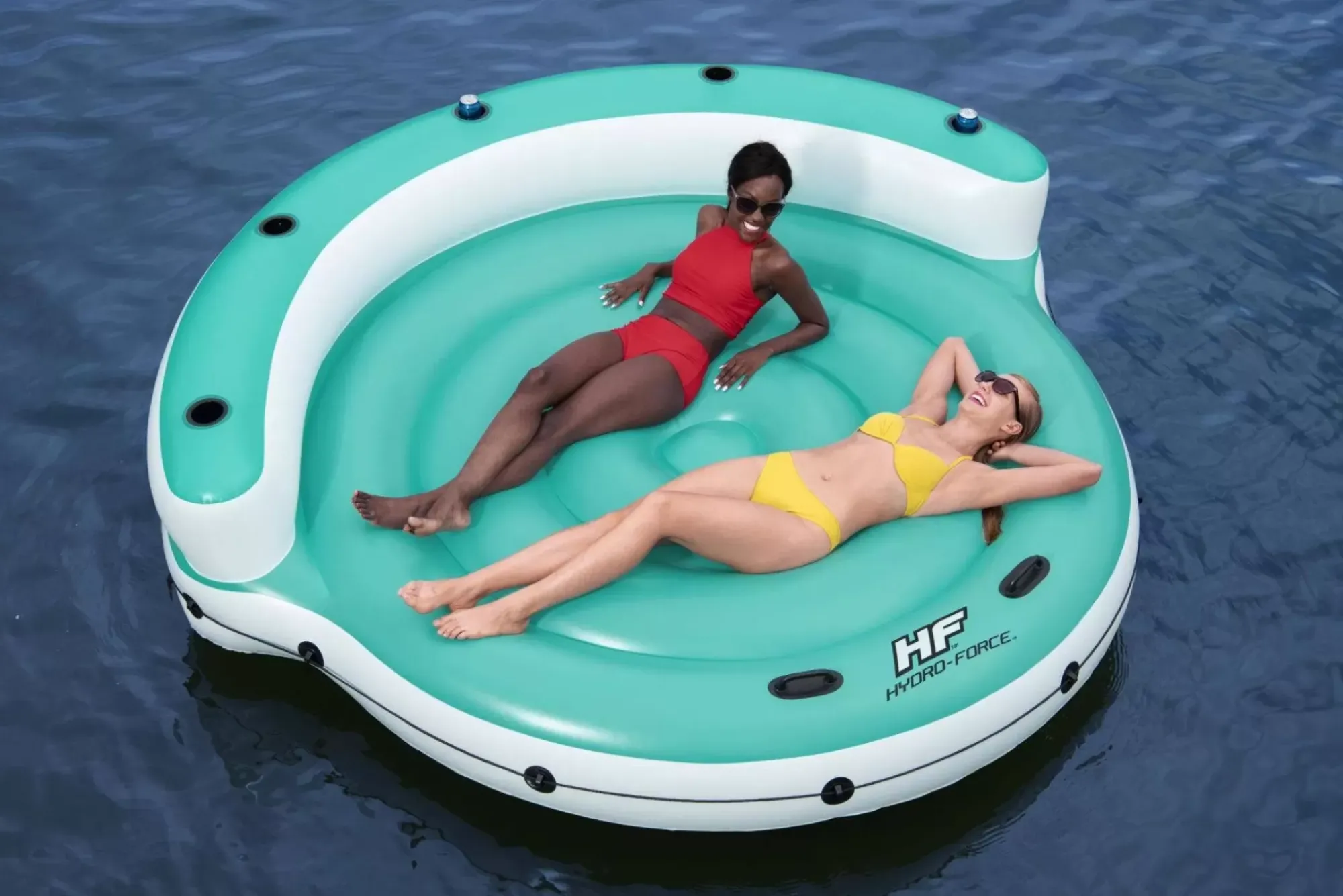 Bestway Islands<Hydro-Force Kick Back 5-Person Inflatable Party Island 9'