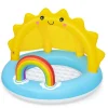 Bestway Kiddie Pools<Play Day Sun Shaded Round Inflatable Baby Pool 39 X 29