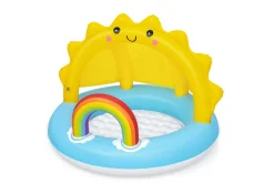 Bestway Kiddie Pools<Play Day Sun Shaded Round Inflatable Baby Pool 39 X 29