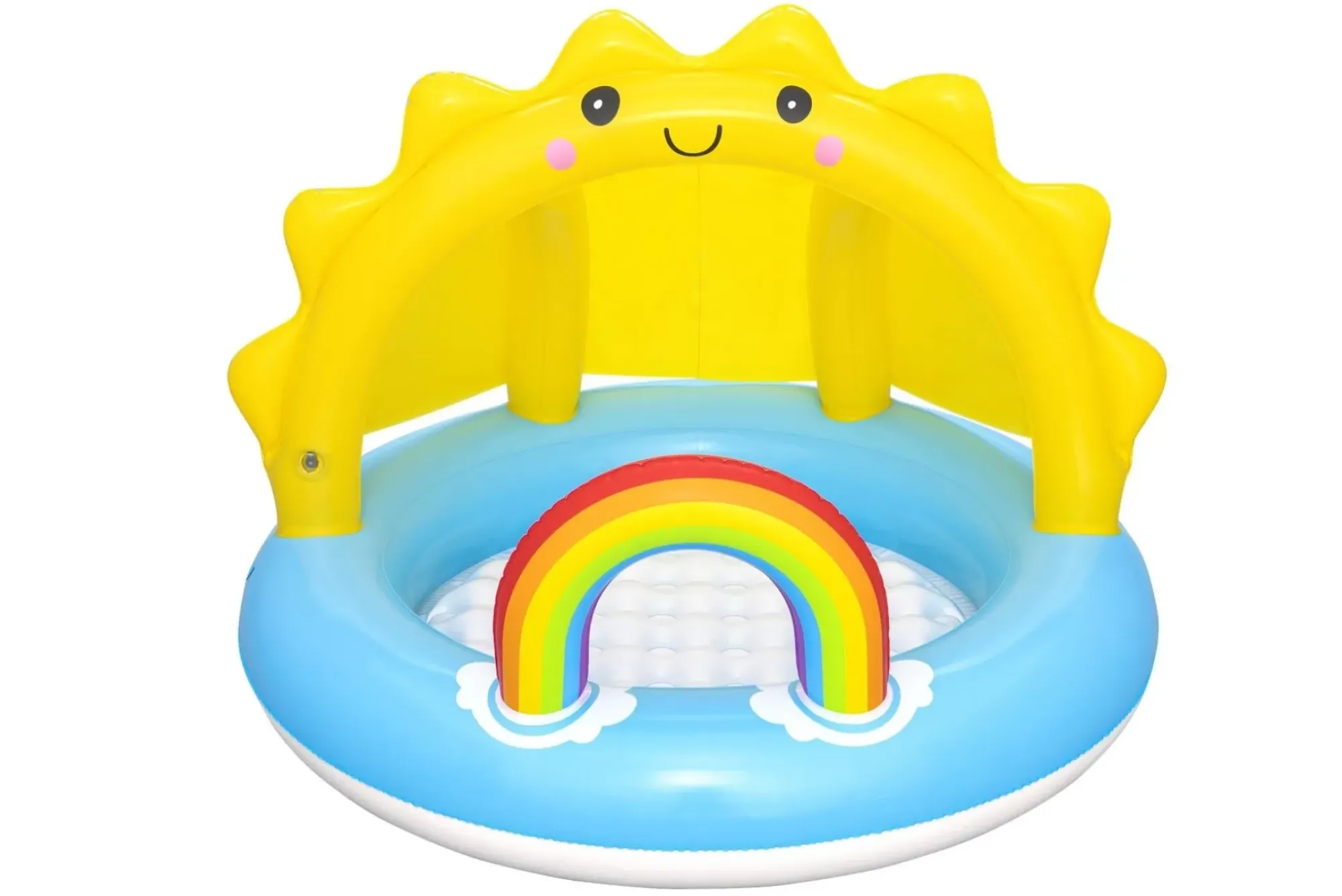 Bestway Kiddie Pools<Play Day Sun Shaded Round Inflatable Baby Pool 39 X 29