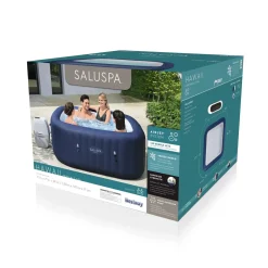 Bestway Energysense<Saluspa Hawaii Energysense Smart Airjet Inflatable Hot Tub Spa 4-6 Person