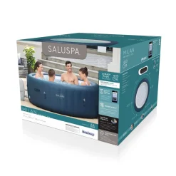 Bestway Airjet Plus<Saluspa Milan Airjet Plus Inflatable Hot Tub With App Control 4-6 Person