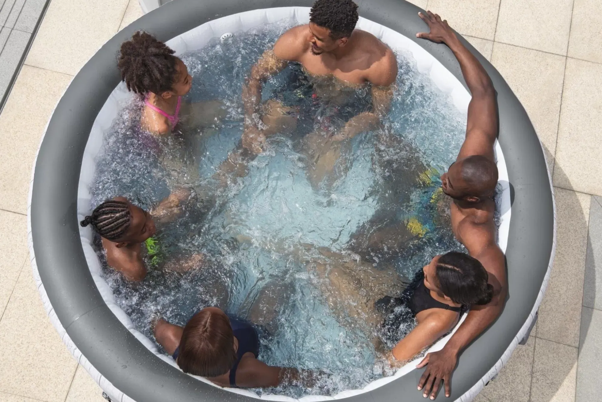 Bestway Airjet<Saluspa Monaco Energysense Smart Signature Airjet Inflatable Hot Tub With App-Control 5-7 Person