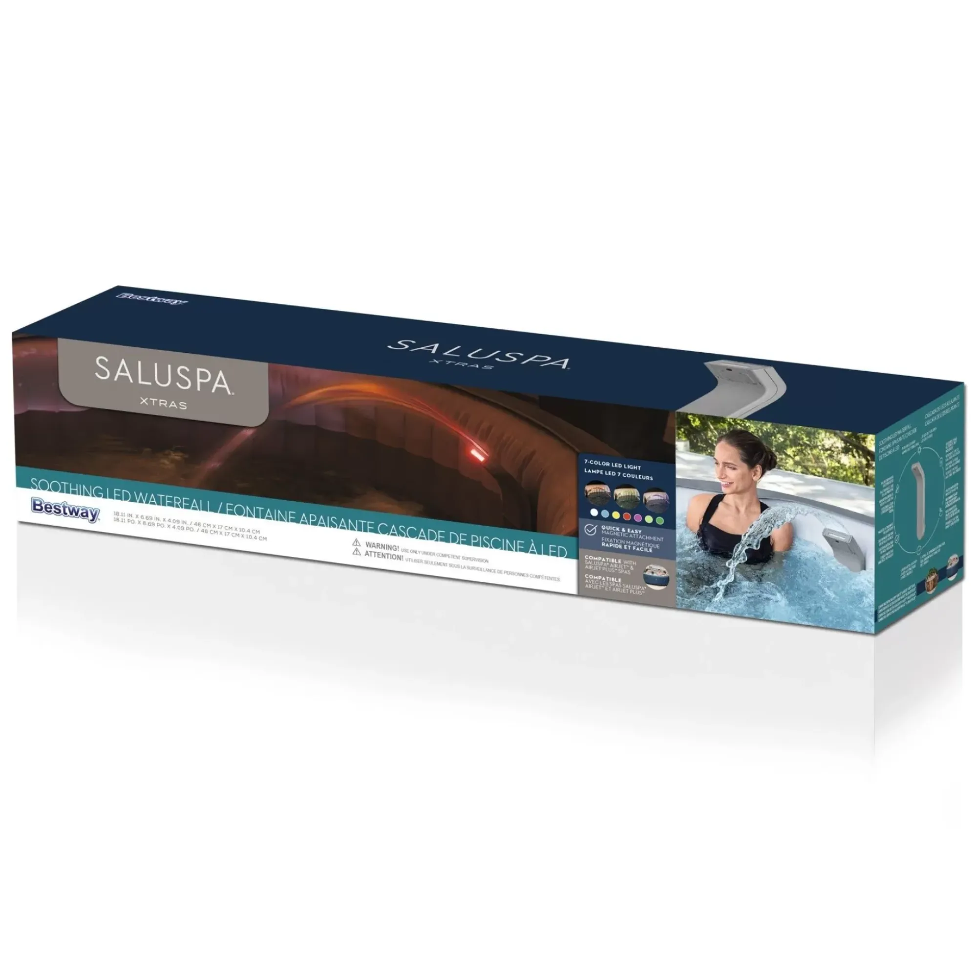Bestway Hot Tub Accessories<Saluspa Soothing Alternating Multi-Color Led Waterfall Compatible With Spas