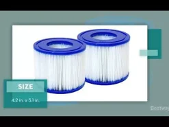 Bestway Hot Tub Accessories<Saluspa Type Vi Filter Cartridge, 2-Pack