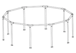 Bestway Pool Parts<Steel Pro Max 10' X 30 Pool Complete Frame